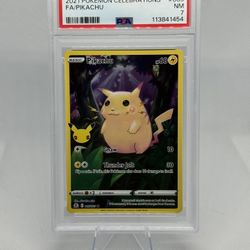 2021 Pokemon Celebrations Pikachu #005 Full Art PSA 7 Near Mint