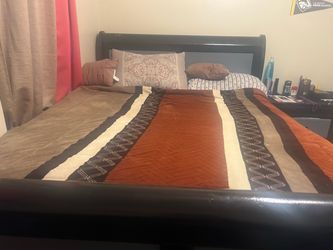 Bed and Tall Dresser