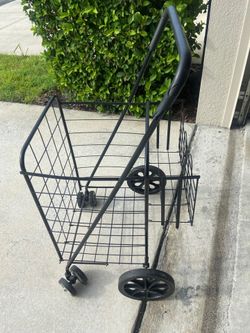 Metal Black Shopping Cart