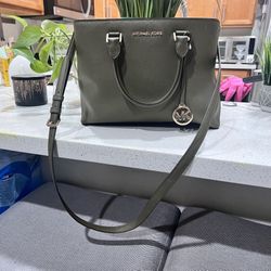 Original MICHEAL KORS bag army green Savannah large