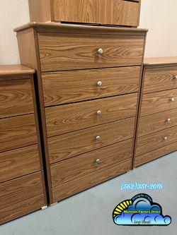 Five drawer dresser oak chest cajonera Comoda compressed