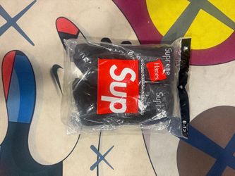 Black Supreme Socks