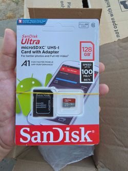 sandisk micro sd card 128gb with adaptor