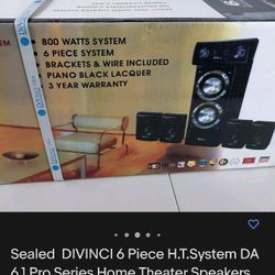 DIVINCI 6 Piece H.T.System DA 6.1 Pro Series Home Theater Speakers