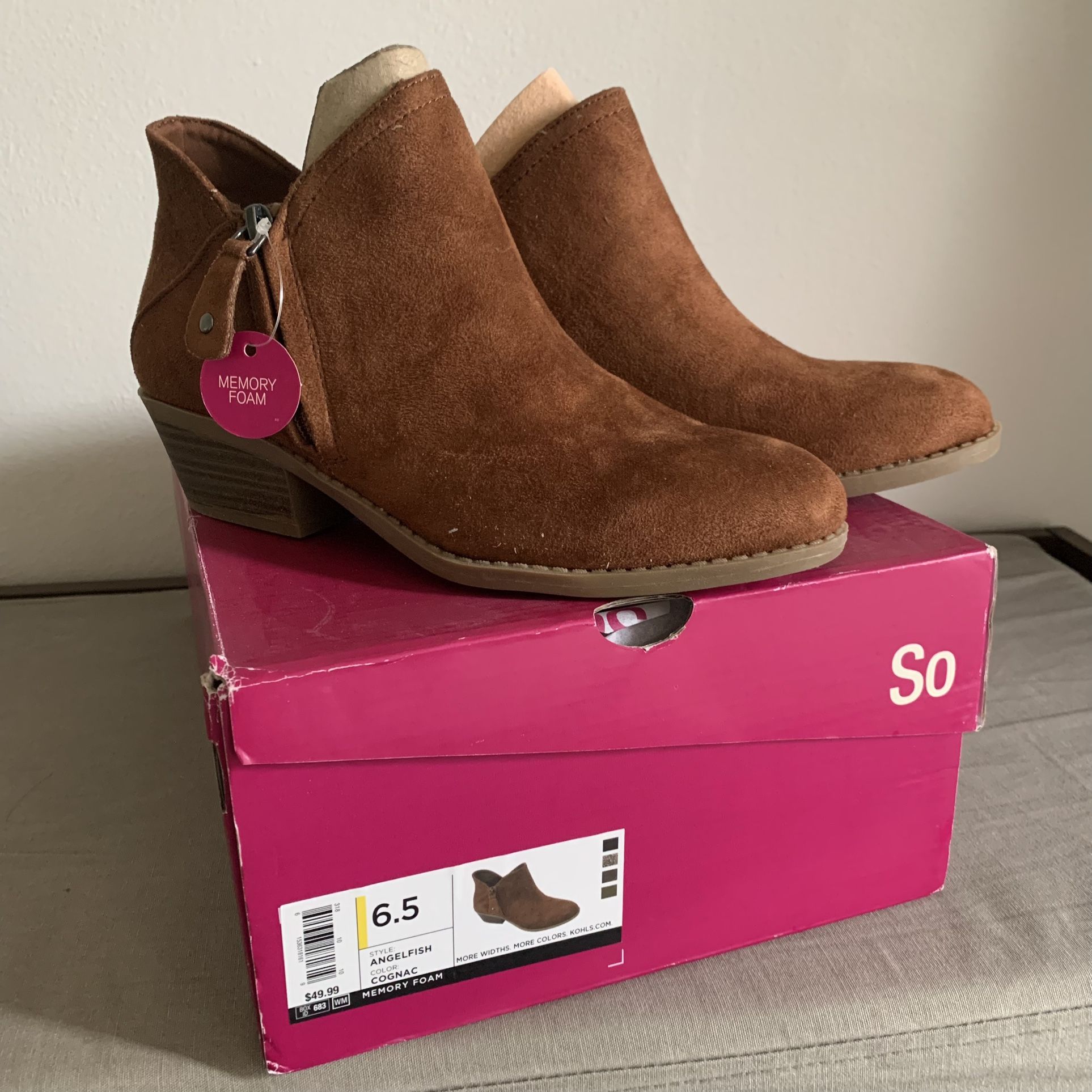 New Ankle Booties Size 6.5