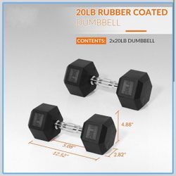 BRAND NEW 20lb Dumbbell set