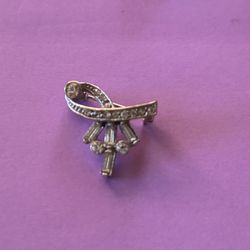 Elegant Silver Brooch