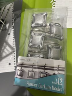 12 piece shower curtain hooks