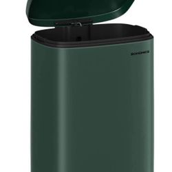 13 Gallon (50 L) Trash Can, Stainless Steel Kitchen Garbage Can, Recycling or Waste Bin, Soft Close, Step-On Pedal, Removable Inner Bucket