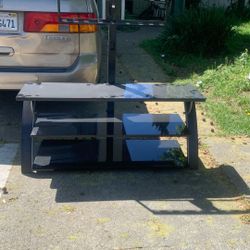 Glass Tv Stand Like New 