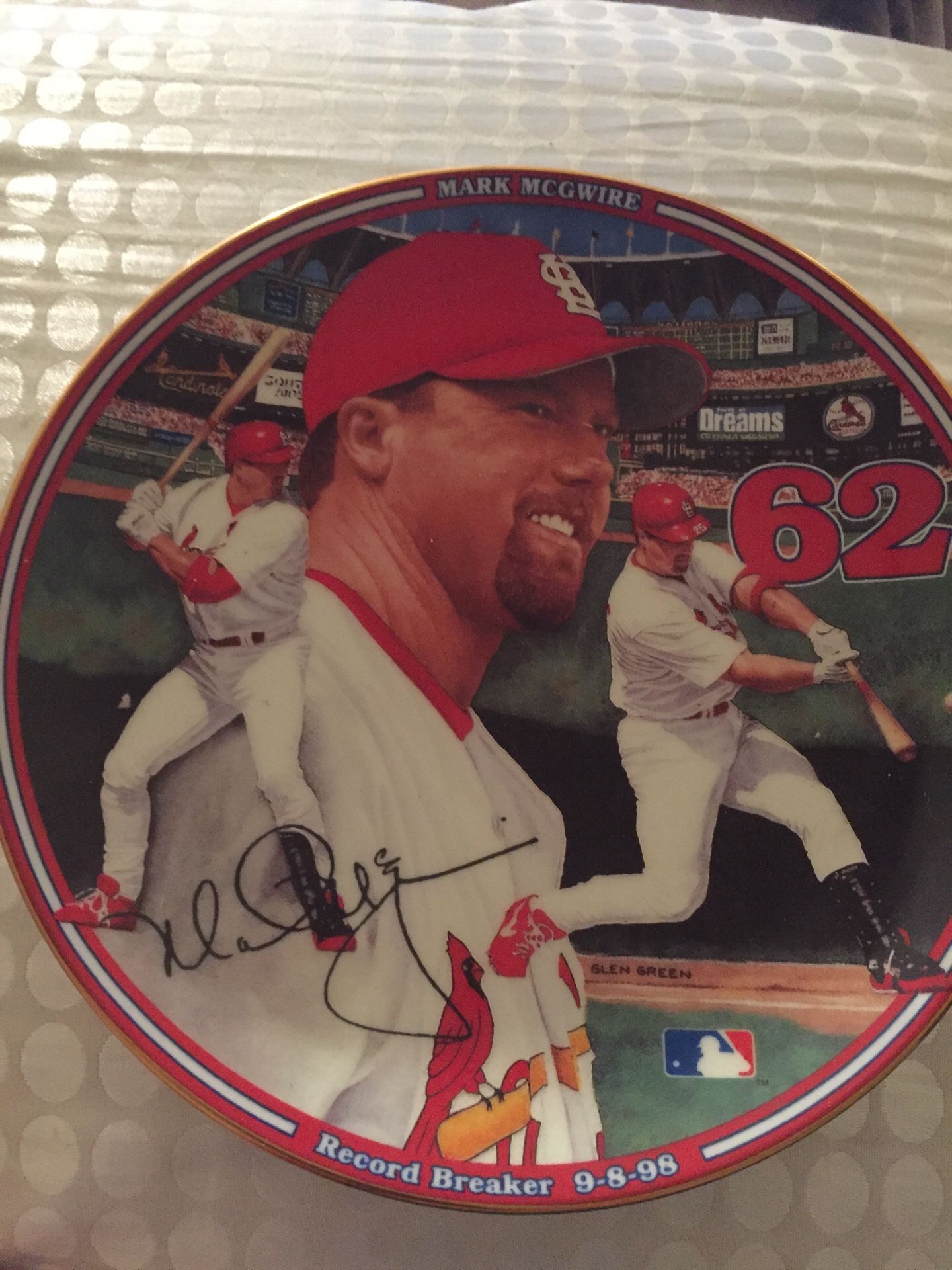 Mark McGwire. St. Louis cardinals collector plate
