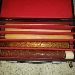 Five Piece Pool Stick With Case