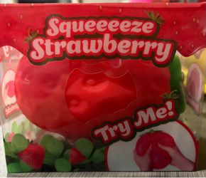 Squeeeeeze Strawberry Stress Squeeze Toy