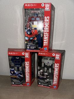 Transformers R.E.D. Lot Optimus Prime Megatron Soundwave 2020