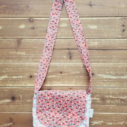 GIRLS REVERSIBLE PRINT CROSS BODY BAG 