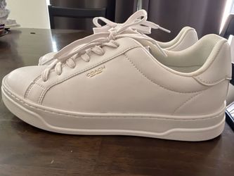 Coach women’s 11 White Leather Low-Top Sneakers