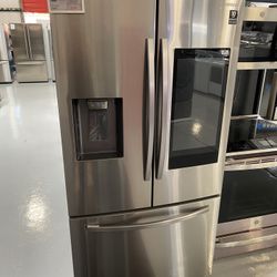 Samsung Stainless Steel 26.5 Cu. Ft. 3-Door French Door Refrigerator With Family Hub And External Water & Ice Dispenser