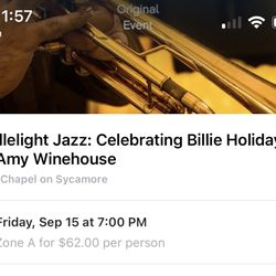 Candlelight Tickets to Billie Holiday & Amy Winehouse