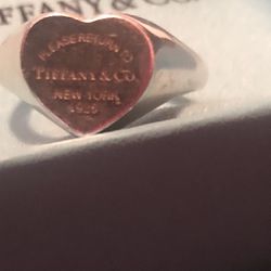 Authentic Tiffany&co Heart Ring