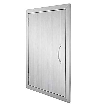 BRAND NEW BBQ Access Door Double Wall Construction 17W x 24H inch BBQ Island Outdoor Kitchen Access Doors 304 Grade Brushed Stainless Steel Heavy Duty