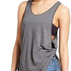 Mossimo Supply Co Gray Side Cinch Tank Top Size M Medium t tee shirt Activewear 