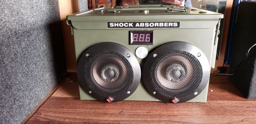 Ammo can boom boxes