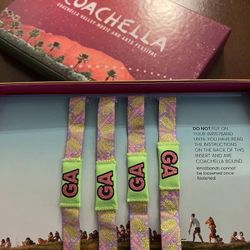 Selling Coachella GA Wristbands $550