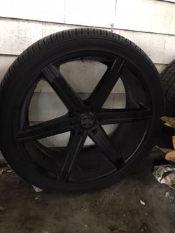 (2) 24’s wheels and tires....