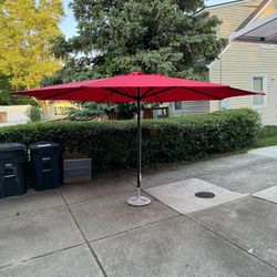 9 feet Umbrella with stand. 