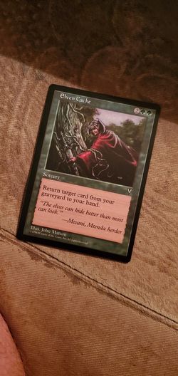 Elven cache magic card