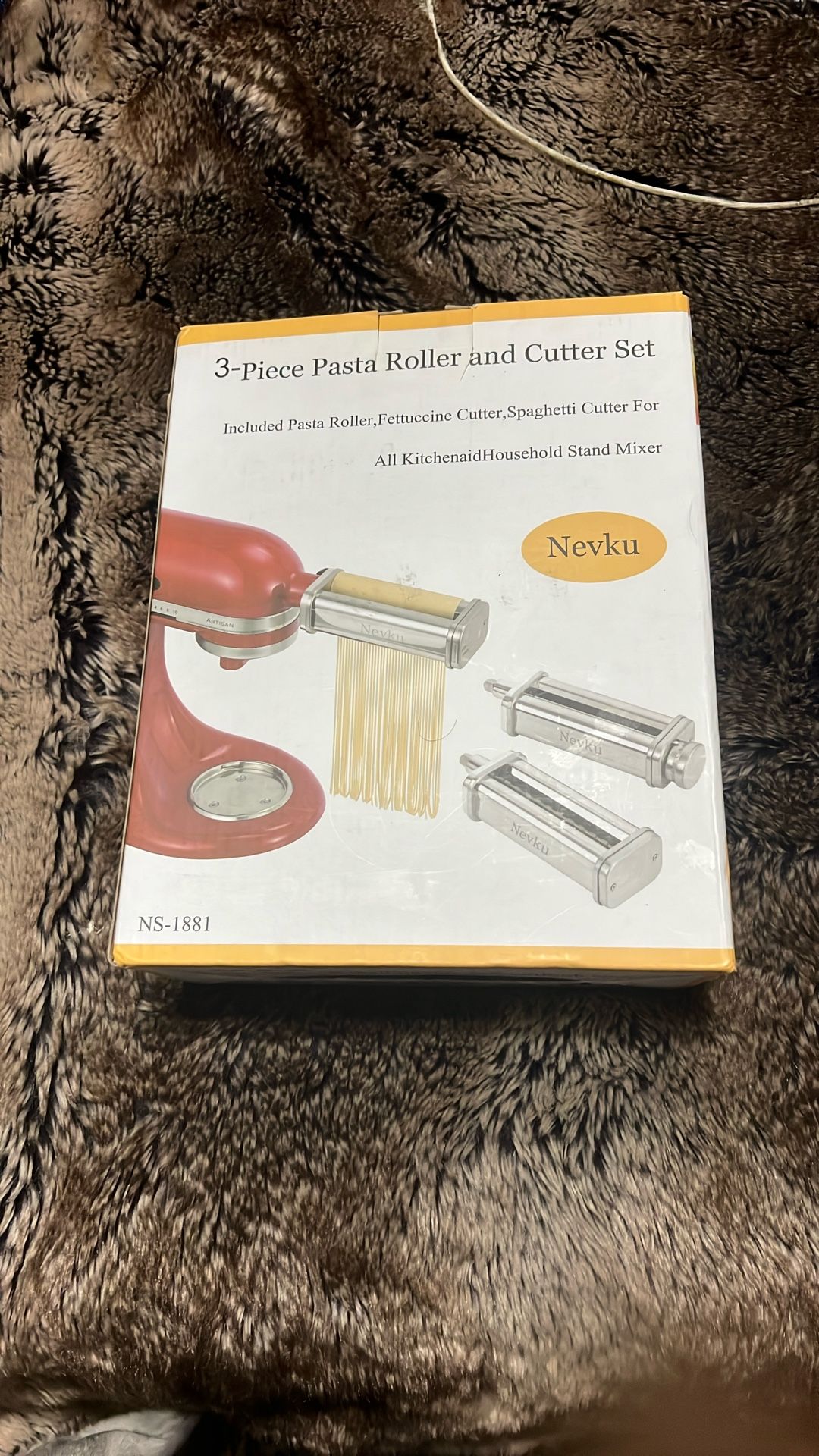 3-Piece Pasta Roller and cutter Set
