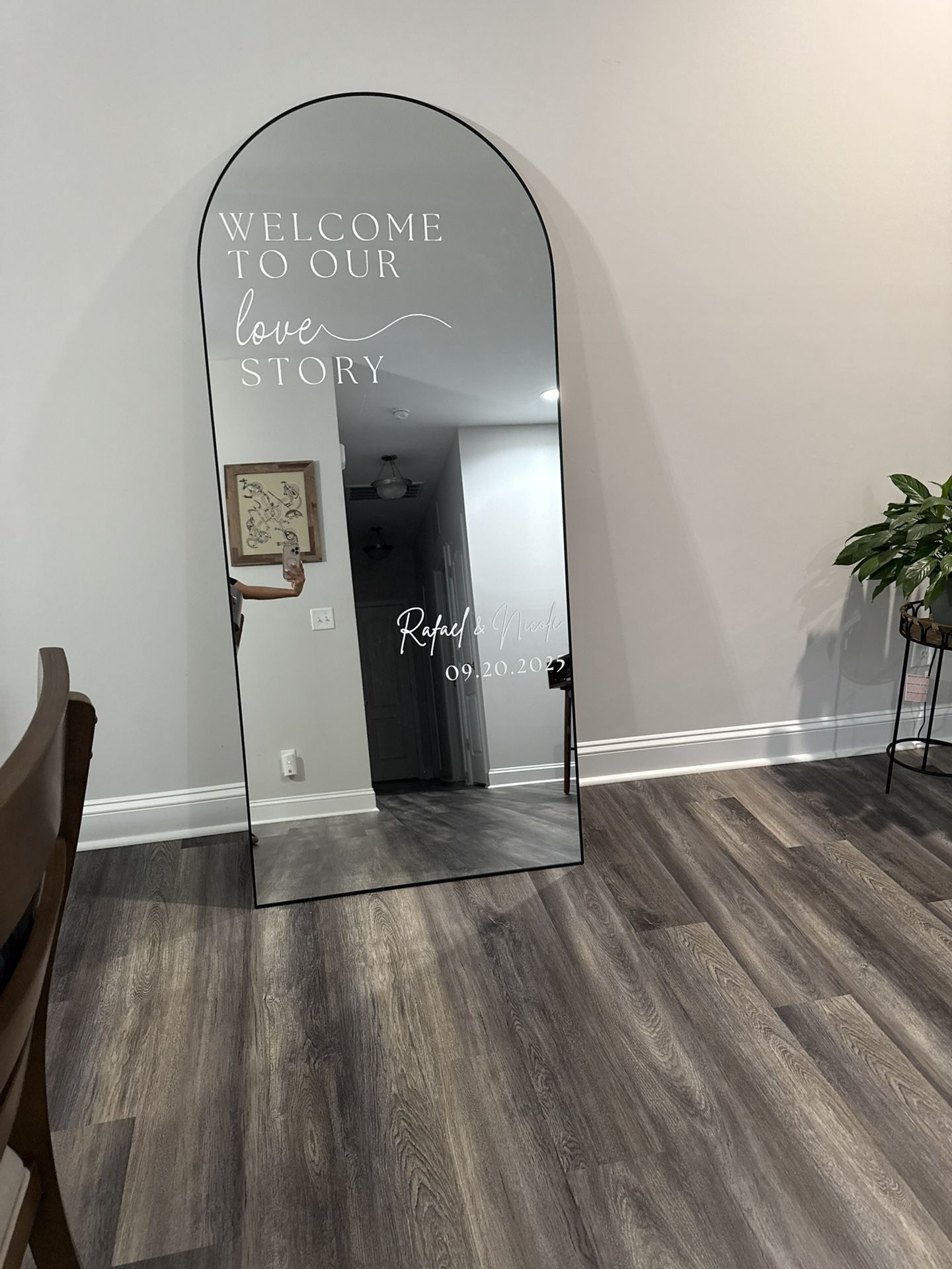 Wedding Mirror - Vinyl Decal