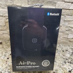 AI PRO 200 PLUS BLUETOOTH STEREO HEADSET HEADPHONES FOLDABLE NEW SEALED