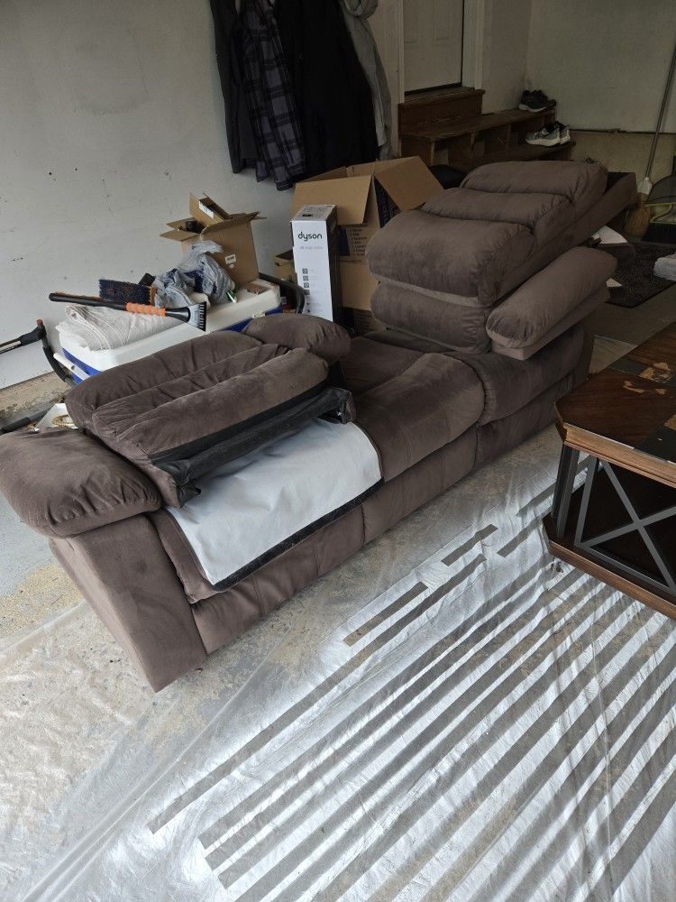 Brown Reclining Couch