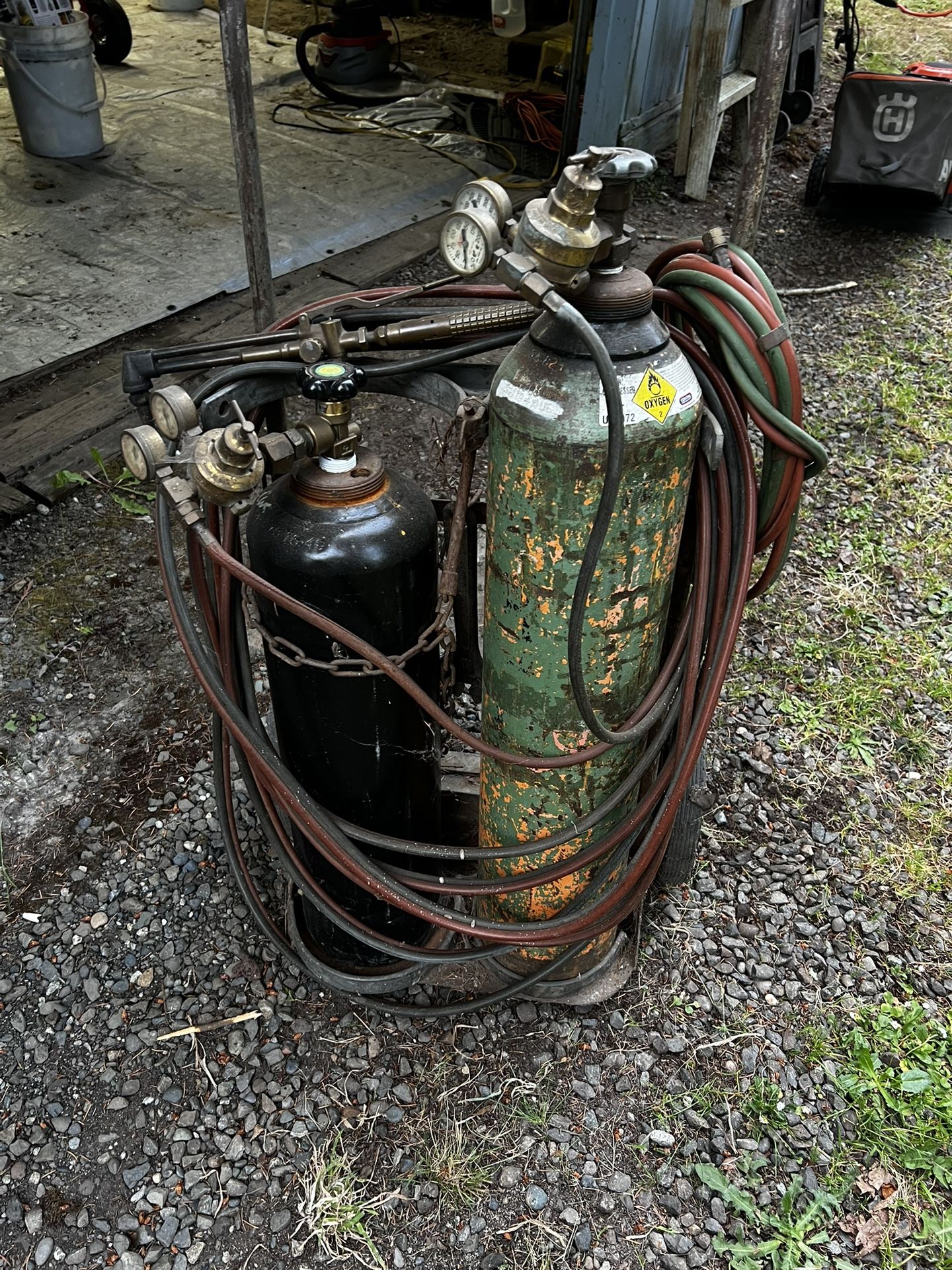 Welding And Cutting Torch Setup