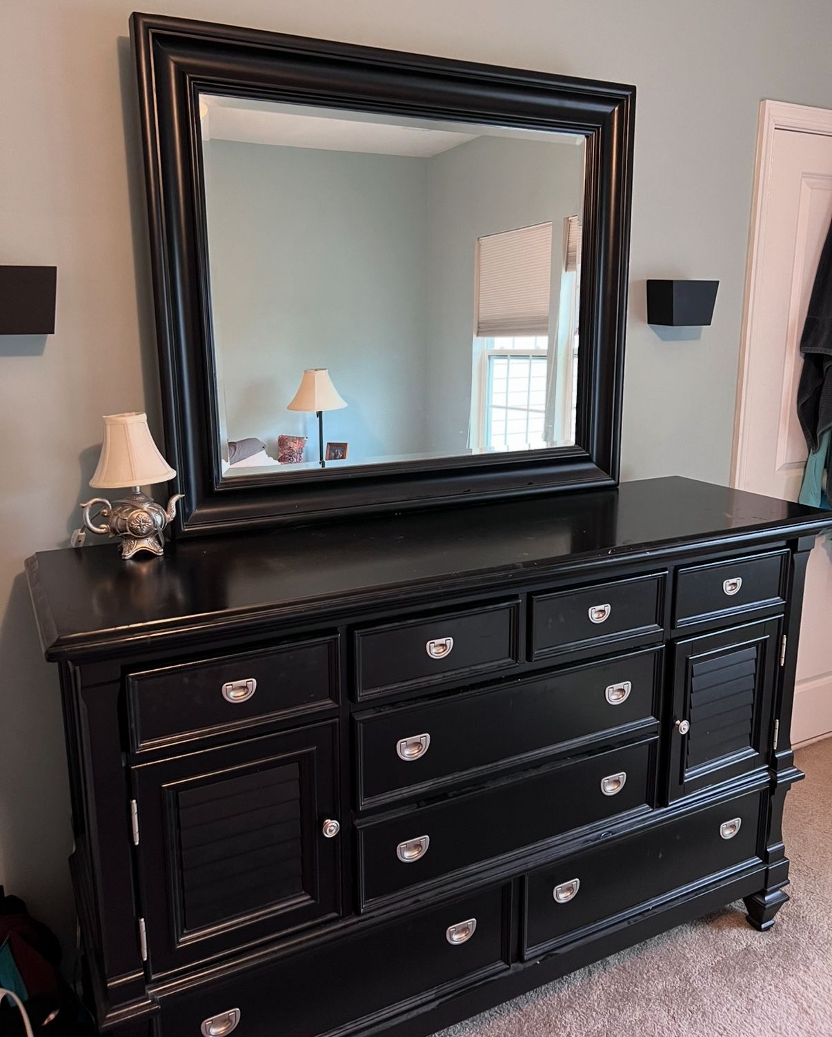 Bedroom Dresser & Mirror Combo (Z Gallerie)