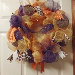 Clemson / Fall Wreath