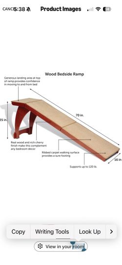 Wood Pet Ramp with Carpet Top