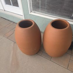 Terracotta planter pots