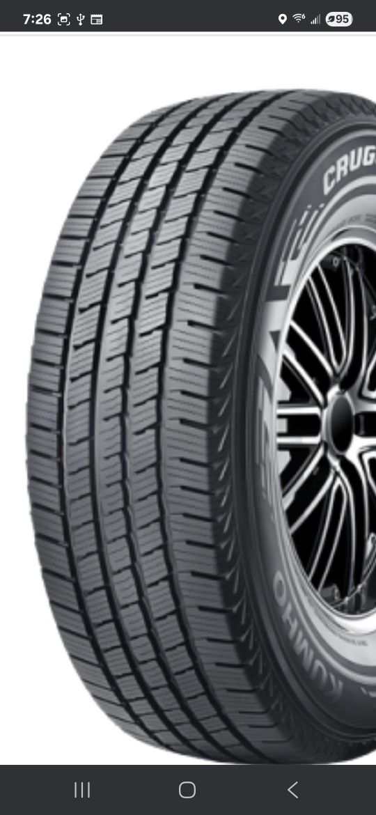 (4) 215/85r16 Kumho Tires 215 85 16 Inch 10-ply LT E Rated