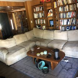 3 Piece Couch/ Down Cushions 