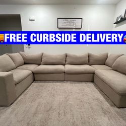 🚚FREE DELIVERY🚚 ✨XL Beige Sectional Couch✨
