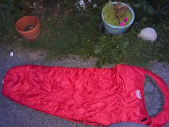 Coleman max cold weather sleeping bag.