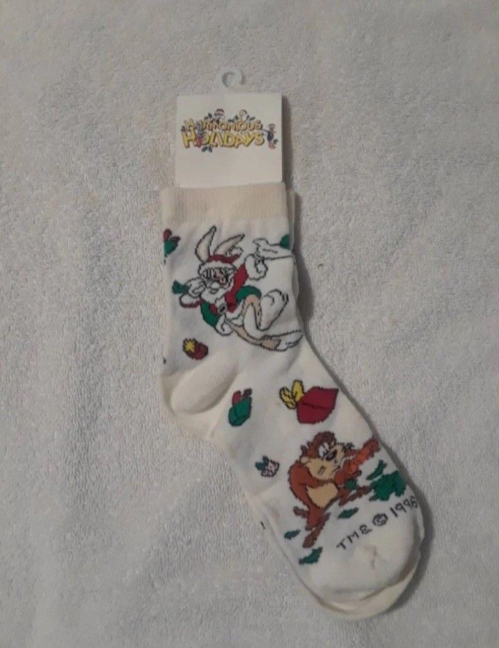 Vintage Looney tunes christmas holiday socks