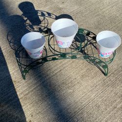 3 Pot Or Flowers Arrenment Perfect For Garden And House Hold