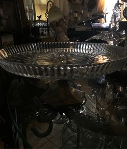 Princess house. con pedestal de plata.