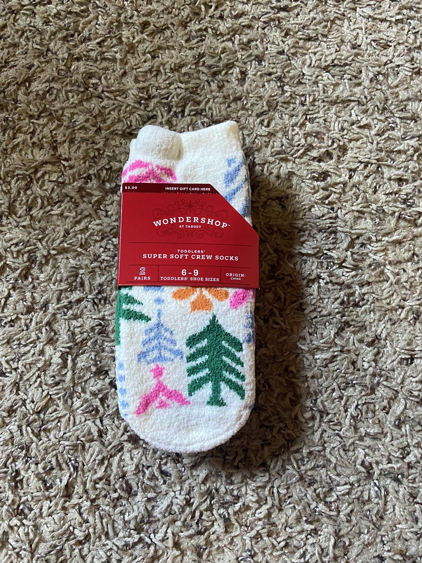 2 Pair Uni-Sex Toddler Socks
