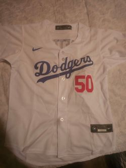 LA DODGERS MOOKIE BETTS #50 WHITE JERSEY SIZE MEDIUM