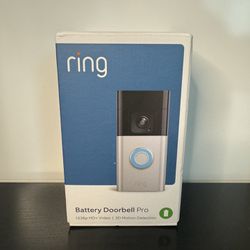 Ring - Battery Doorbell Pro Smart Wi-Fi Video Doorbell ($230 Retail)