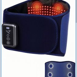 Cordless Back Massager Belt - FSA-HSA Eligible Red Light Therapy Massage Belt...